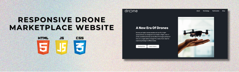 Responsive Drone Marketplace Screenshot
