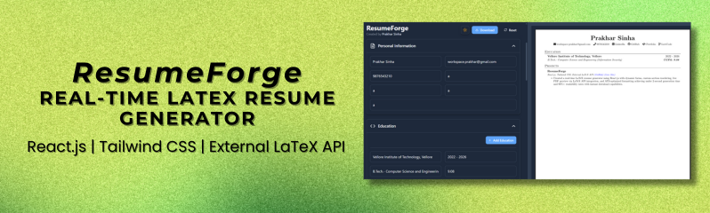 ResumeForge Generator Screenshot